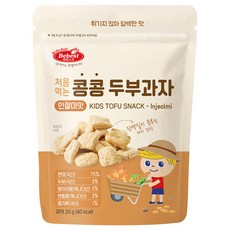 베베스트 처음먹는 콩콩 두부과자, 인절미맛, 3개, 20g