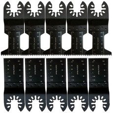 BIN 멀티커터날 44mm 긴톱날 강력 목재용 34mm 일반톱날, 10개, 본품(배터리없음)