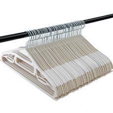 Im Home Living 360度旋轉防滑護領衣架, 白色, 30支