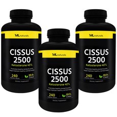 [미국번개배송] 마이라이프 내추럴스 시서스 2500 케토스테론 40% 240정 3병, 3개