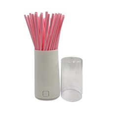 Jeepsaram 吸管收納盒, 1個, 白色