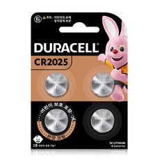 듀라셀 쓴맛코팅 리튬 코인건전지 CR2025, 4개입, 1개