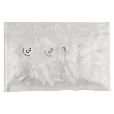 엘비아 숏오발미니 네일팁 3호 200p, 클리어, 1개