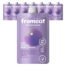 속세맛 다이어트 프롬잇 단백질 쉐이크 블루베리그릭요거트맛 파우치 식사대용, 7개, 45g