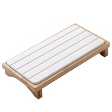 핸디홈 규조토 욕실 트레이 호텔 고급 우드 인테리어, 화이트