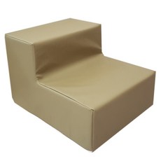 ggassine 2層人造皮革寵物階梯 E款, 淺褐色