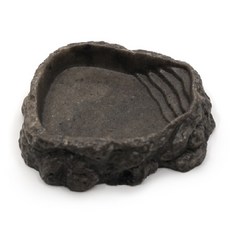 절지류 도마뱀 게코 물그릇 파충류 암석 물그릇 소형, 1개