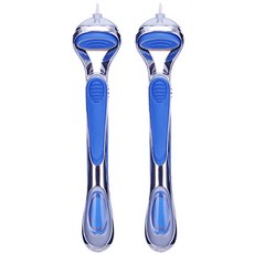투데이리빙 면도기 핸들 세트 질레트 파워 스킨텍 프로쉴드 퓨전 호환용, R69075L, 블루, 2개