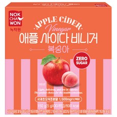 NOKCHAWON 綠茶園 零糖蘋果醋 水蜜桃口味, 5g, 2個, 30件, 150g