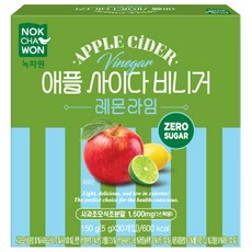NOKCHAWON 綠茶園 零糖蘋果醋 檸檬萊姆口味, 1個, 150g