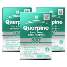 퀘르파인 시너지 부스터 퀘르세틴 브로멜라인 소포레틴 케르세틴 퀘르틴산 특허 유산균, 3박스, 21회분