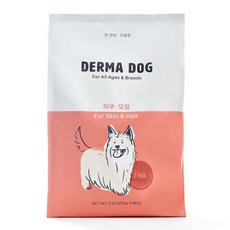 더마독 강아지 건강사료 피부 기능성 사료, 피부/피모, 2kg, 1개 피부/피모, 2kg, 1개