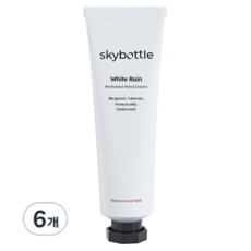 스카이보틀 퍼퓸 핸드크림 화이트레인, 50ml, 6개