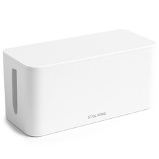 電源線收納盒 白色 大型, 1個