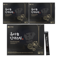 HnF 고이담은 흑마늘진액 스틱형 100%국내산흑마늘 11가지전통원료 식약처인증 HACCP, 3개