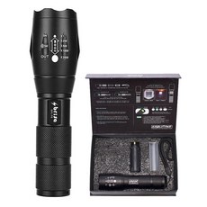 LED充足光源手電筒 SPL-T6 1300流明+專用保護套, 1組