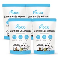 프로코 유아 삶는 세탁 세제 리필, 400g, 4개