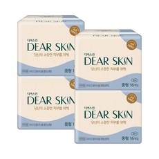 깨끗한나라 디어스킨 에어엠보 중형 생리대 날개형, 4개, 16개입
