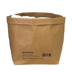 MARRONS 紙質籃, 駝色, 1個