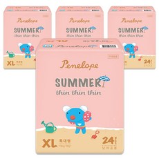 Penelope Thin Thin Thin夏季涼爽黏貼型尿布, XL, 96片