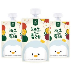 Little Spoon 蔬菜果泥, 100g, 3個, 綜合口味(蘋果/甜南瓜/甜菜)