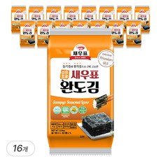 새우표 완도 프리미엄 도시락김, 4g, 16개