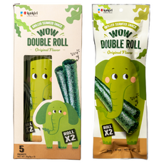 코끼리 와우 더블롤 김스낵 오리지널, 25g, 12개