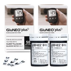 오상헬스케어 글루네오 플러스 혈당시험지, 2개, 50개입