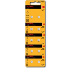 코닥 MAX 1.5V 알카라인 시계 건전지 LR66(AG4/SR626SW), 10개입, 4개