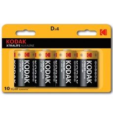 코닥 알카라인 엑스트라라이프 D형 건전지, 4개입, 3개