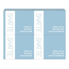 샤워때비누 페이스 앤 바디 솝, 90g, 4개