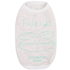 PETSLAND 狗狗Friends T恤, 灰色, 1個