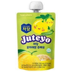 저당 저칼로리 저자극 유자레몬 쥬떼요 음료 20팩 [원산지:국산], 20개, 100ml