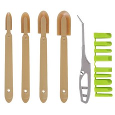 투데이리빙 5종 세트 전문가용 실리콘 헤라 셀프 줄눈 작업 도구 틈새 마감용 욕실 주방, 1세트