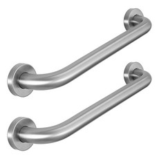 1+1 안전 손잡이 설치 식 화장실 실버 노인 욕실 목욕 변기 안전바 노약자 장애인 복도 계단 보조 핸드레일 일자 봉 난간 대, R99677E(2개, 1세트