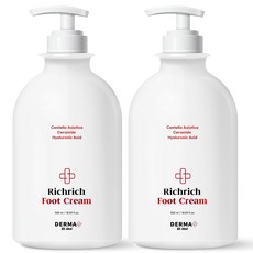 아케이 더마 리치리치 고보습 각질케어 풋크림, 1개입, 2개, 550ml