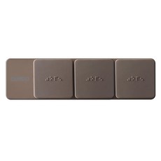 쿠스코 ZC-C90 3구 빌트인콘센트 선택형 멀티탭 매립콘센트, 1개, 콘센트+콘센트+USB, 우드브라운