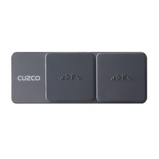 쿠스코 ZC-C90 2구 빌트인콘센트 매립콘센트, 콘센트+콘센트, ALL건그레이, 1개