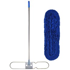 월드크린 극세사 리스킹 걸레 90cm + 판 + 스텐 자루 세트, 1세트