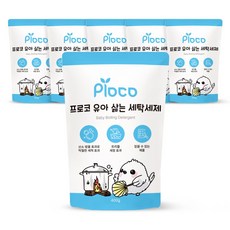 프로코 유아 삶는 세탁 세제 리필, 400g, 6개