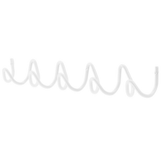 쪼이소 波浪牆壁衣架 掛衣架 5層, 白色, 1個