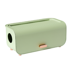 現代簡約延長線收納盒, 1個, 橄欖