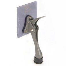 免鑽孔一鍵式馬蹄形門擋 深灰色 小號, 1個