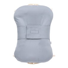 EmonG 嬰幼兒用防翻身雙面便攜式可拆洗莫代爾床, 莫代爾灰色