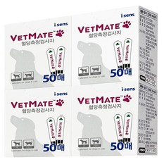 아이센스 벳메이트 반려동물 혈당검사지 4박스(200매), 4개