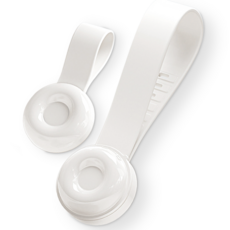 변기손잡이 무타공 변기뚜껑커버, 2개, 화이트