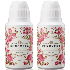 리노베라 칼슘 파우더 장미 과일 세정제, 150g, 2개