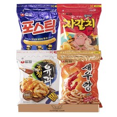 여우별 세트 과자4호 대용량 지퍼백 과자 4종 혼합세트, 1개