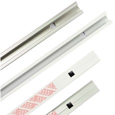 마이토우 고하중 액자걸이 천장레일형 세트 천정고정와이어 액자걸이 2M 와이어 높은 천장 호환, 택4 100cm 레일 단품 (걸이 별도 구매), 1개, 화이트