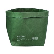 MARRONS 紙質收納籃, 綠色, 1個